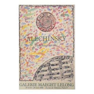 Pierre Alechinsky Mouths and Grilles Poster For Sale