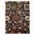 This early 20th-century Persian Bidjar rug presents a richly detailed allover floral composition across a deep navy field....