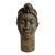 Antique African Old Bronze Nigeria Edo Ife Head Sculpture For Sale