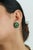 These floral stud earrings showcase 7.47 carats of natural emeralds of oval cut set in 14k white gold. The center oval...