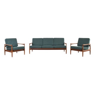Mid-Century Kolding Living Room Set by Erik Wørts for Ikea, 1960s, Set of 3 For Sale