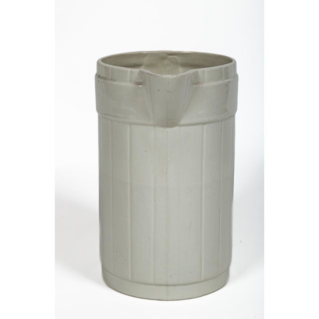 Art Nouveau Vintage Ironstone Pitcher by Auguste Moulin Et Cie, Belgium, Circa 1920's For Sale - Image 3 of 7