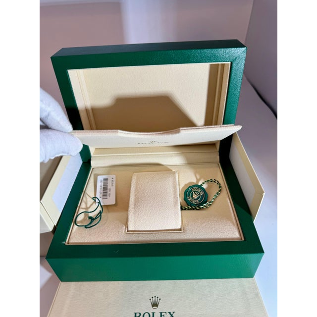 Rolex Watch Box, New Creme Empty Acs. Oyster L Perpetual Sky Dweller Brand New For Sale - Image 11 of 18