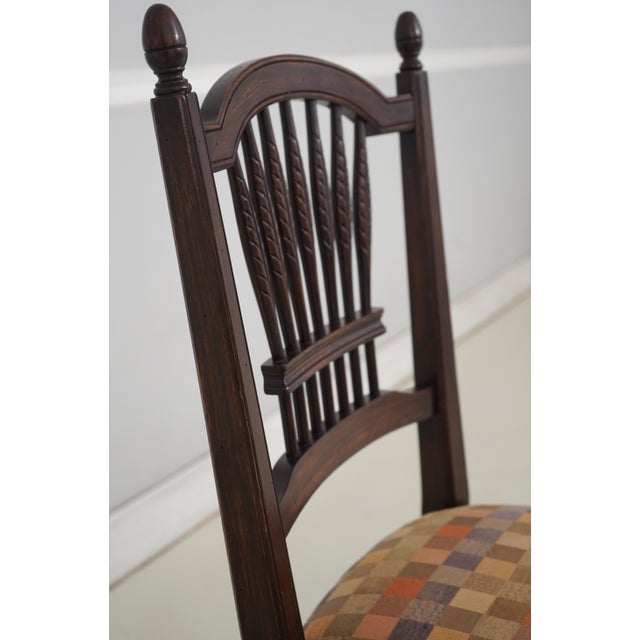 Set of 6 Country French Style Wheat Back Dining Chairs For Sale - Image 13 of 18