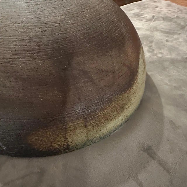 Nanni Valentini 1960s Organic Modern Stoneware Bowl by Nanni Valentini for Ceramica Arcore For Sale - Image 4 of 12