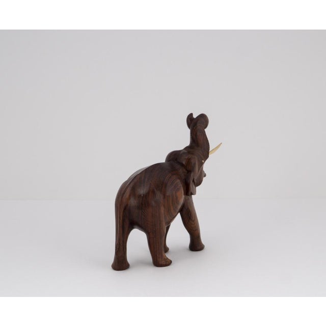 1960s Mid-Century Teak Elephant Sculpture, 1960s For Sale - Image 5 of 14