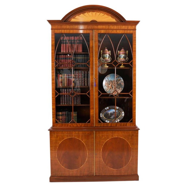 Antique George III Revival Bookcase, 1900s For Sale - Image 16 of 16