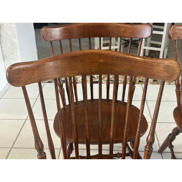 Windsor Chairs by Nichols & Stones, American, 1960, Set of 4 For Sale - Image 13 of 18