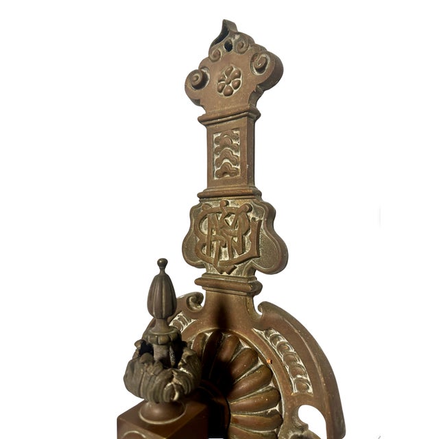 Late 19th Century Pair of American Gilt Bronze Wall Sconces, Aesthetic Movement, Circa 1880–1890 For Sale - Image 5 of 6