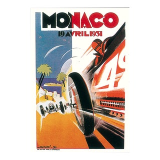 Vintage Monaco 1931 Poster from Maeght, 1983 For Sale