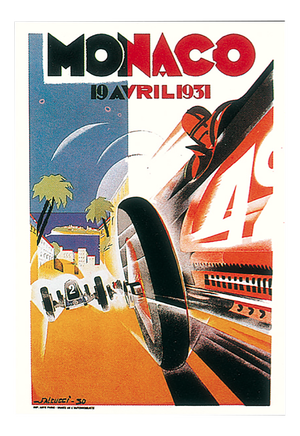 Vintage Monaco 1931 Poster from Maeght, 1983