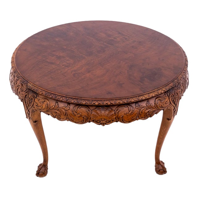 Carved Table, Western Europe, 1910s For Sale