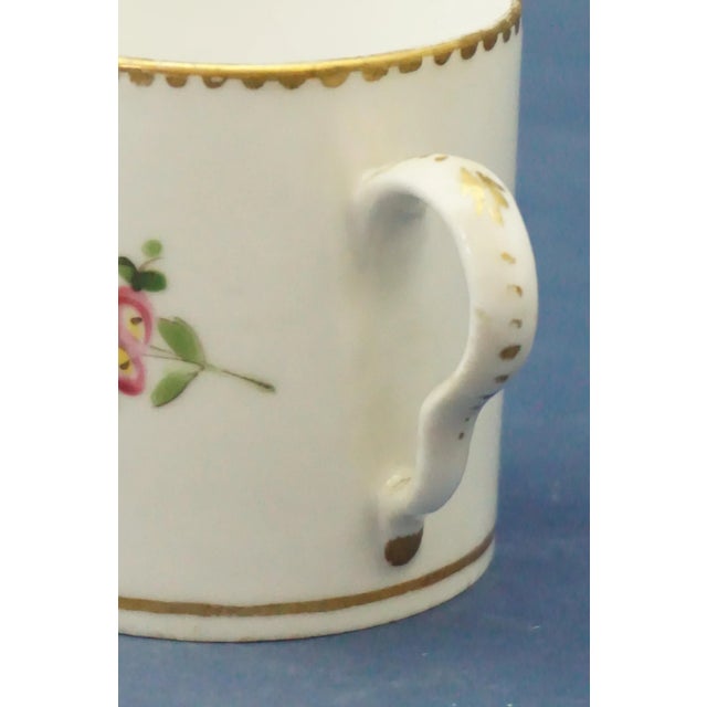 Ceramic Antique Porcelain Coffee Cup and Saucer from Meissen Porcelain, Set of 2 For Sale - Image 7 of 18