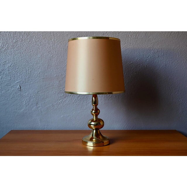 Vintage Regency Danish Lamp in Gold-Plated Brass, 1970s For Sale - Image 9 of 15