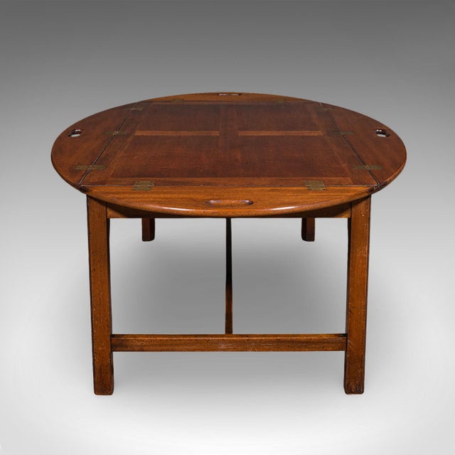 Large Vintage Butler's Tray Table, English, Serving Stand, Art Deco, Circa 1930 For Sale - Image 9 of 12
