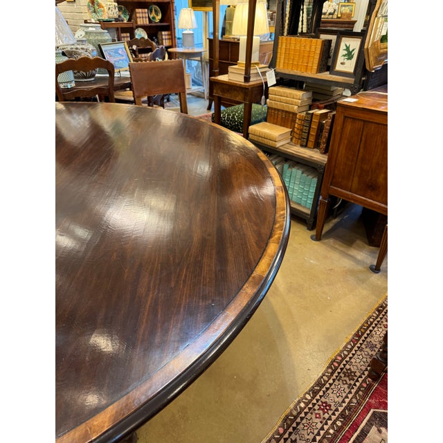 English Custom 72" English Dining Table For Sale - Image 3 of 11