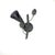 Hand-Forged Wrought Iron Wall Sconce Body (Botanical Lily & Leaf Design) Artistic Fixture For Sale - Image 4 of 6