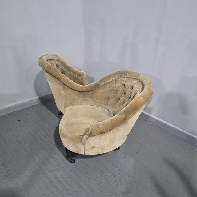 Victorian Conversation Sofa, 1880s For Sale - Image 9 of 14