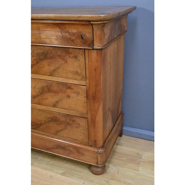 Brown Early 19th Century Restoration Cherrywood Chest of Drawers For Sale - Image 8 of 18