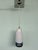 An elegant and refined Murano blown glass pendant lamp, handcrafted by Massimo Vignelli for the prestigious Venini...