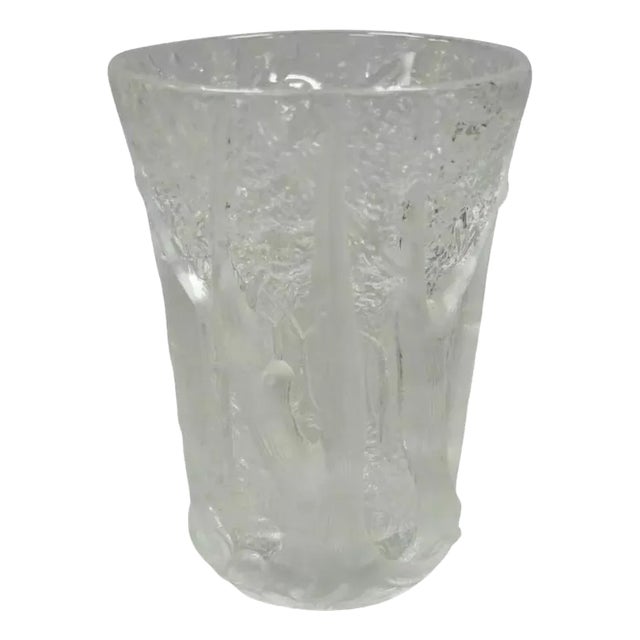 Early 20th Century Art Deco Josef Inwald Dans La Foret Forest Trees Barolac Art Glass Vase For Sale