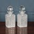 Wood Antique Victorian Hobnail Cut Crystal Decanters in Original Case, 1880, Set of 3 For Sale - Image 7 of 18