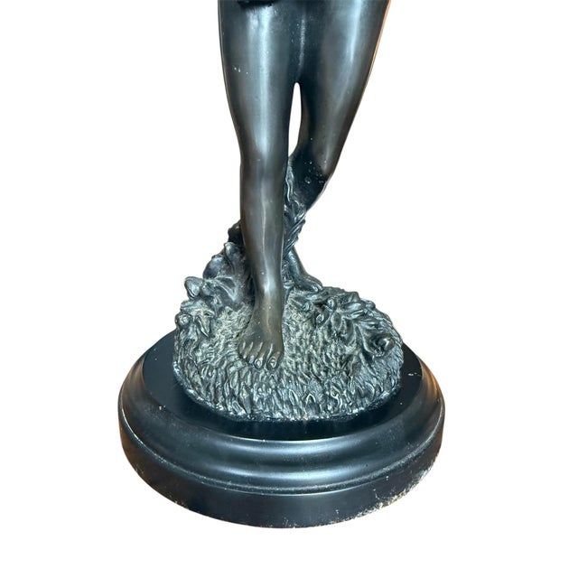 Bronze Table Lamp After Auguste Moreau For Sale In Chicago - Image 6 of 12