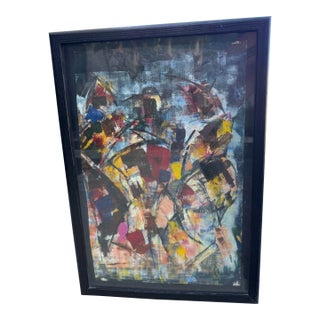 Mid 20th Century Leon Pierre Collard Oil on Canvas Painting For Sale