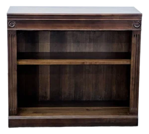 Ethan Allen Crawford Classic Wooden Bookshelf With Shelf Detailing