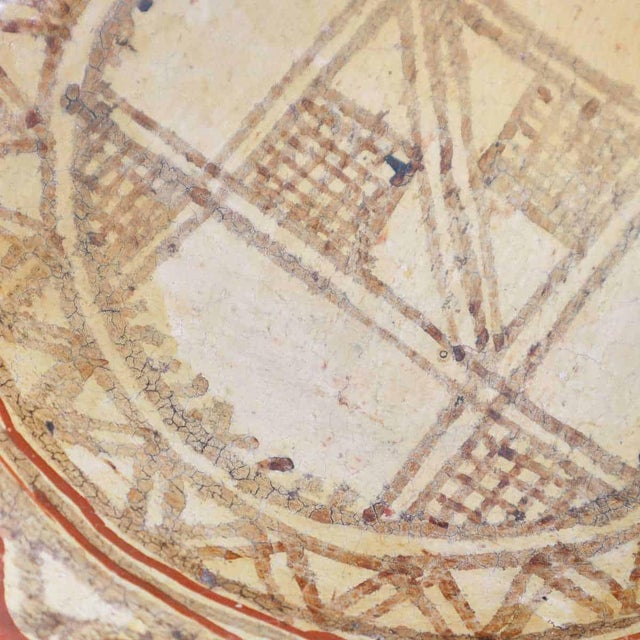 Ancient Kabyle Terracotta Plate For Sale - Image 3 of 12