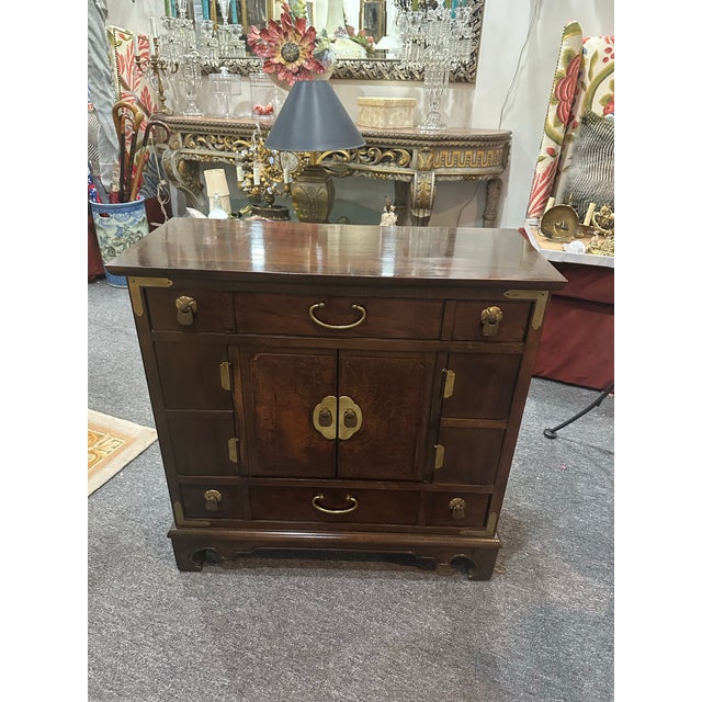 1960s Thomasville Hollywood Regency Chinoiserie Commode For Sale - Image 5 of 12