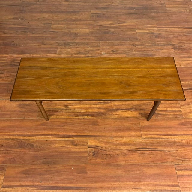 Vintage Danish Modern Teak Coffee Table For Sale - Image 4 of 8