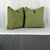 Custom-tailored 19”x19” pillows in Jane Shelton Somerset Green. Hidden zipper closures. Feather/down inserts included. New...
