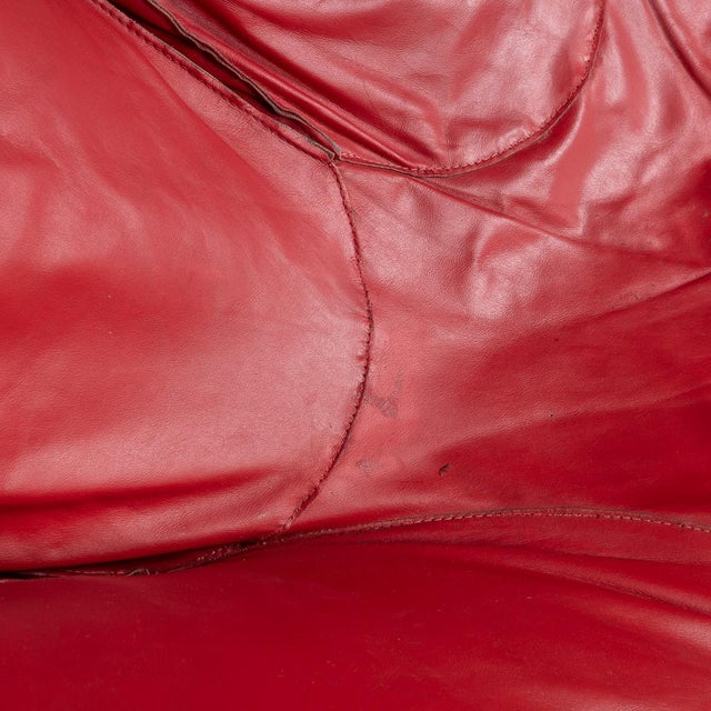 Red Vintage Joe Chair by Jonathan De Pas for Poltronova, 1970 For Sale - Image 8 of 18