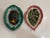 A stunning matched pair of antique majolica leaf-form dishes, featuring exceptional high-relief molding that captures the...