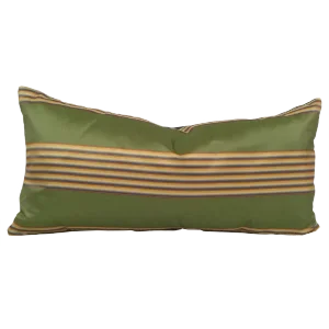 Thai Silk Stripe Lumbar Pillow from Sohil Design