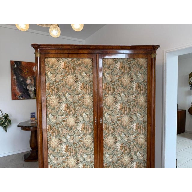 Antique Biedermeier Cabinet Chest in Walnut For Sale - Image 10 of 14