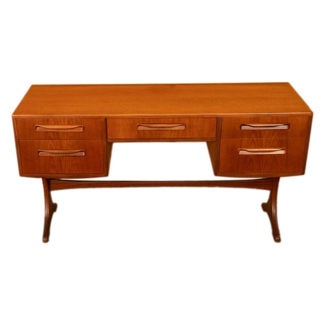 Original Mid Century Modern Danish Style Teak G Plan Furniture "Fresco" Desk Vanity by v. B. Wilkins, 1966 For Sale - Image 14 of 16