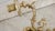 Vintage Chinese Lacquered Brass Lyre-Form Double-Arm Candle Wall Sconce For Sale In New York - Image 6 of 18