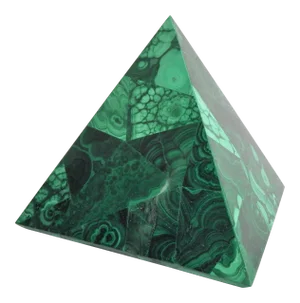 Vintage Malachite Pyramid Figure