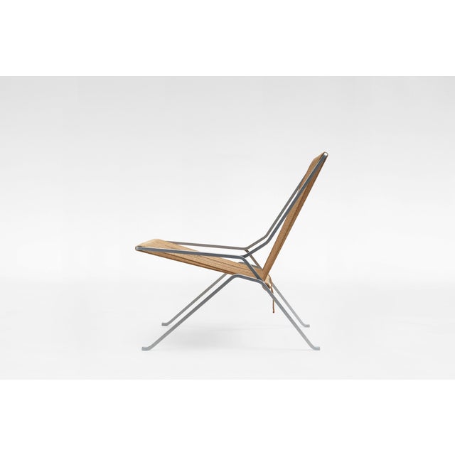 Vintage Beige Flagline PK 25 Chair by Poul Kjærholm for Fritz Hansen, 1950s For Sale - Image 9 of 9