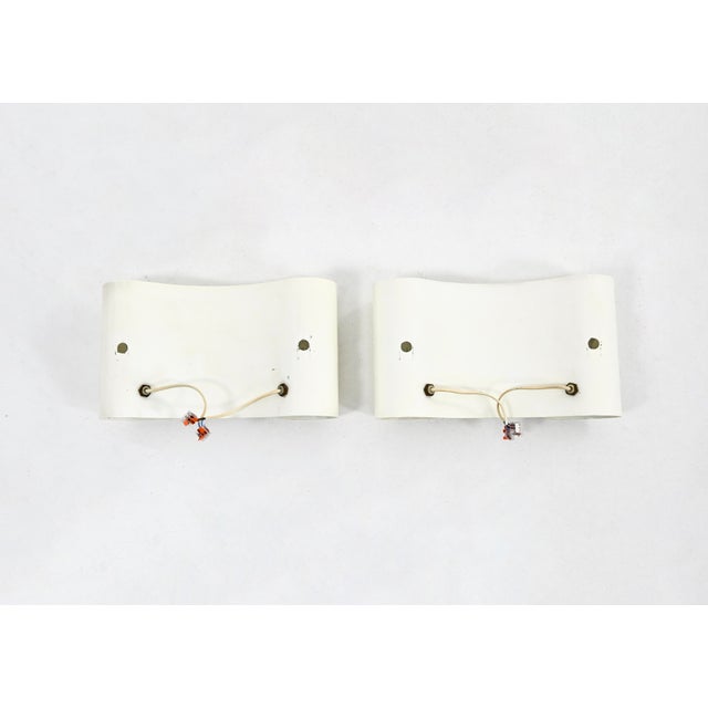 White Foglio Wall Lamps by Tobia & Afra Scarpa for Flos, 1960s, Set of 2 For Sale - Image 9 of 12