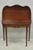 Antique Sheraton Federal Mahogany Urn Inlay Flip Serpentine Console Game Table For Sale In Philadelphia - Image 6 of 18