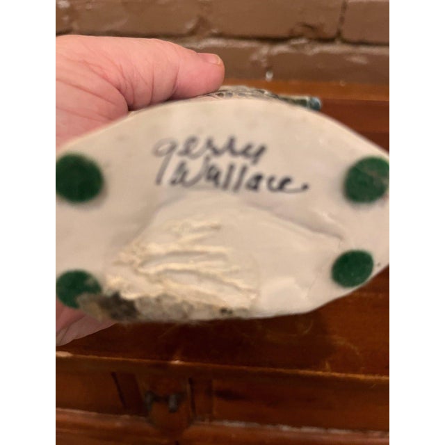 Late 20th Century Gerry Wallace Studio Pottery Wall Teapot Slab Built Art Ceramics For Sale - Image 9 of 9