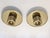 Brass/white ceiling lights, 2 pieces, manufactured by Swedish Fagerhult. The lights are in good used condition and the...