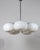 Large Mid-Century Modern Five-Light Opaline Glass Chandelier, Italy, 1970s For Sale - Image 11 of 11
