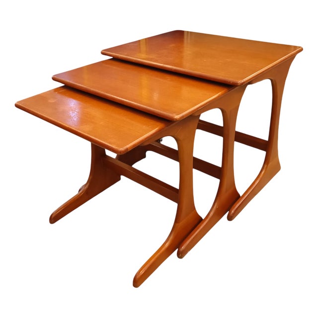 Teak Nesting Tables by Kofod Larsen for G Plan, England, 1960s, Set of 3 For Sale