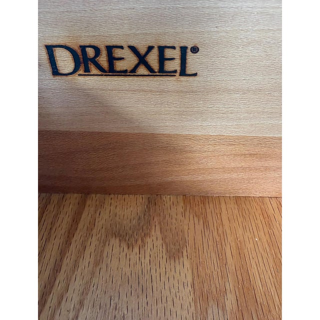 Late 20th Century Drexel Heritage Expectations Faux Tortoise Console Chests, Vintage Pair For Sale - Image 11 of 12