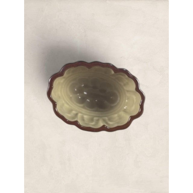Tan Vintage English Ceramic Bourne Jelly Mould For Sale - Image 8 of 13
