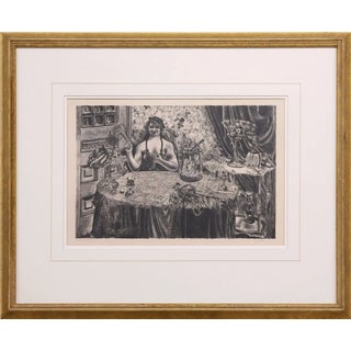 1940s "Victoria" Lithograph by Zsissly(b.1897-1983) For Sale